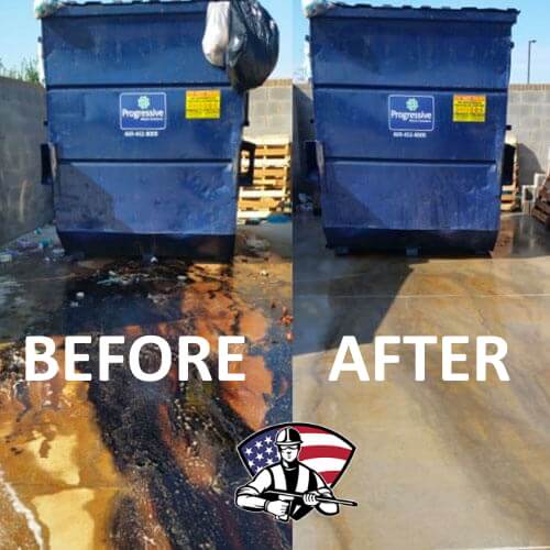 Dumpster Pad Cleaning in Pearland TX