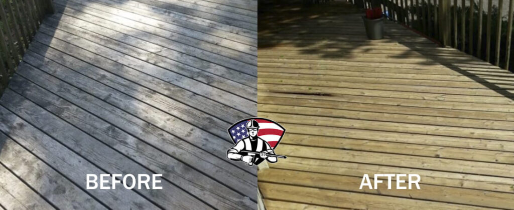 Wood Deck Cleaning in Pearland TX